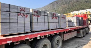 吕梁 芝麻灰地铺石出货日常