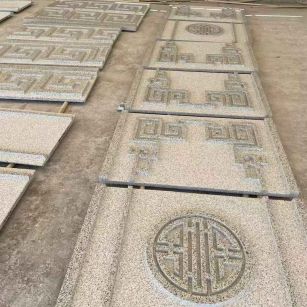 吕梁 白麻花岗岩外墙立面雕刻板