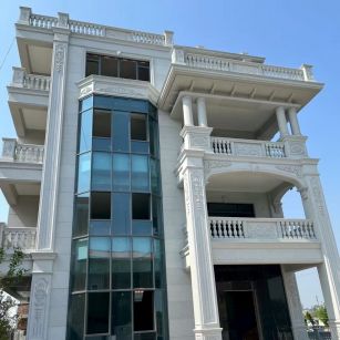 吕梁 白麻花岗岩别墅外墙干挂效果展示