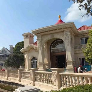 吕梁 黄金麻花岗岩欧式别墅