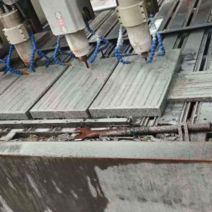 吕梁 芝麻白花岗岩荔枝面盲道雕刻