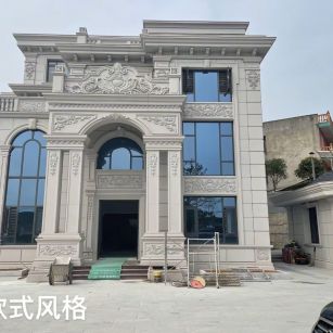 吕梁 白麻花岗岩别墅外墙干挂