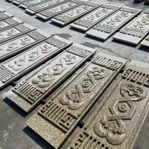 吕梁 黄金麻花岗岩外墙雕刻板