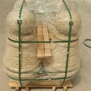 吕梁 黄金麻异形定制雕花——棒棒糖挡车柱