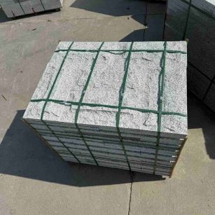 吕梁 白麻花岗岩石材自然面蘑菇石成品