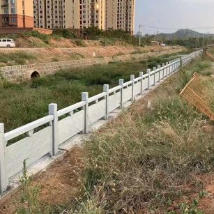 吕梁 白麻河道栏杆效果展示图