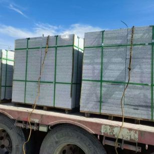 吕梁 芝麻白花岗岩地铺石装车日常