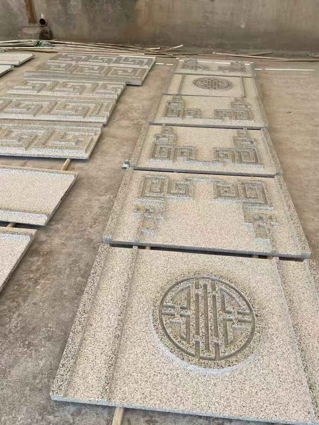 吕梁 白麻花岗岩外墙立面雕刻板