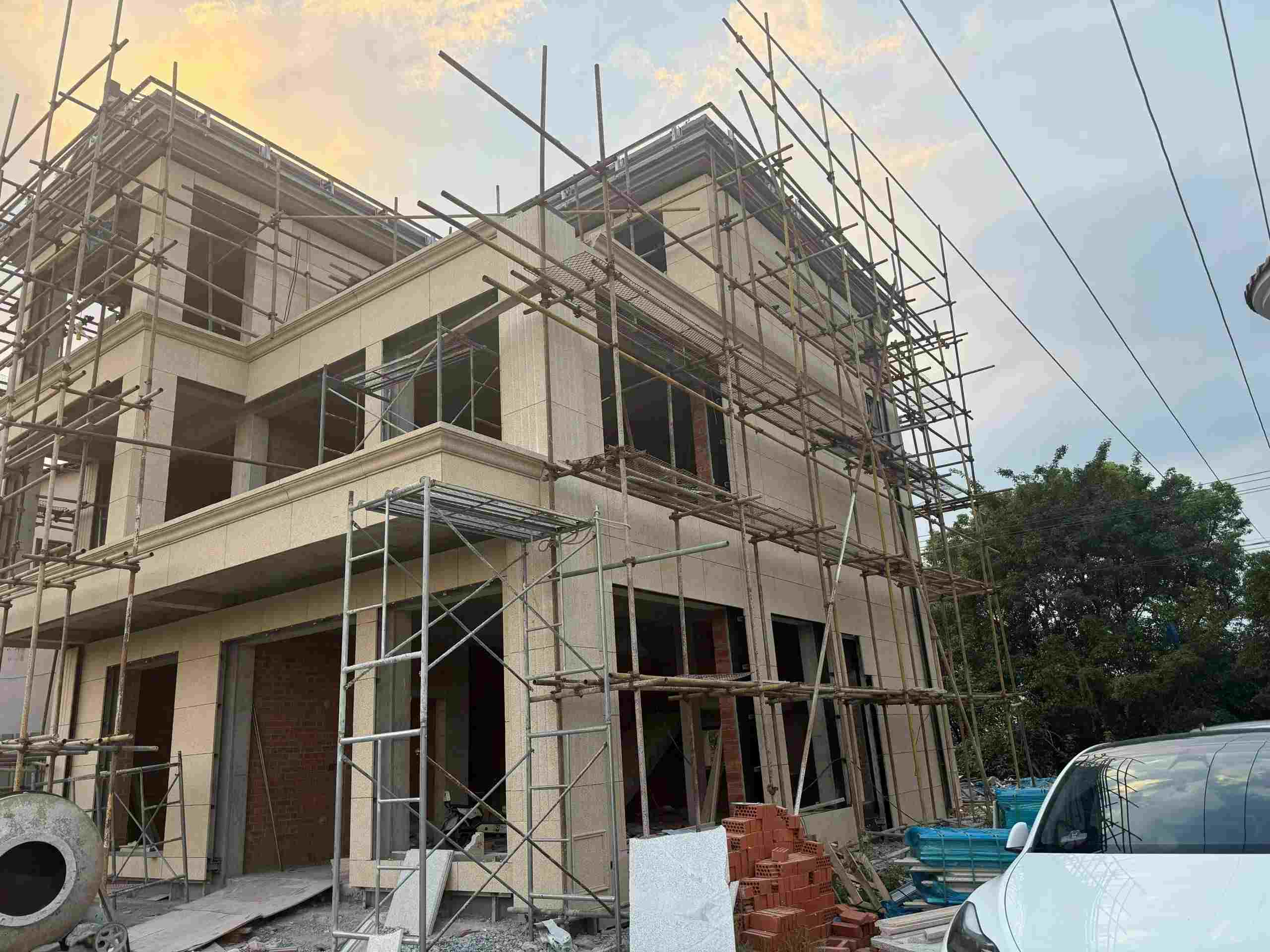 吕梁 黄金麻荔枝面花岗岩外墙干挂