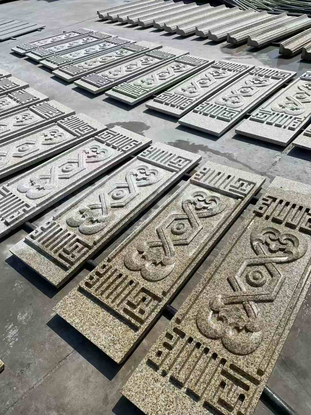 吕梁 黄金麻花岗岩外墙雕刻板