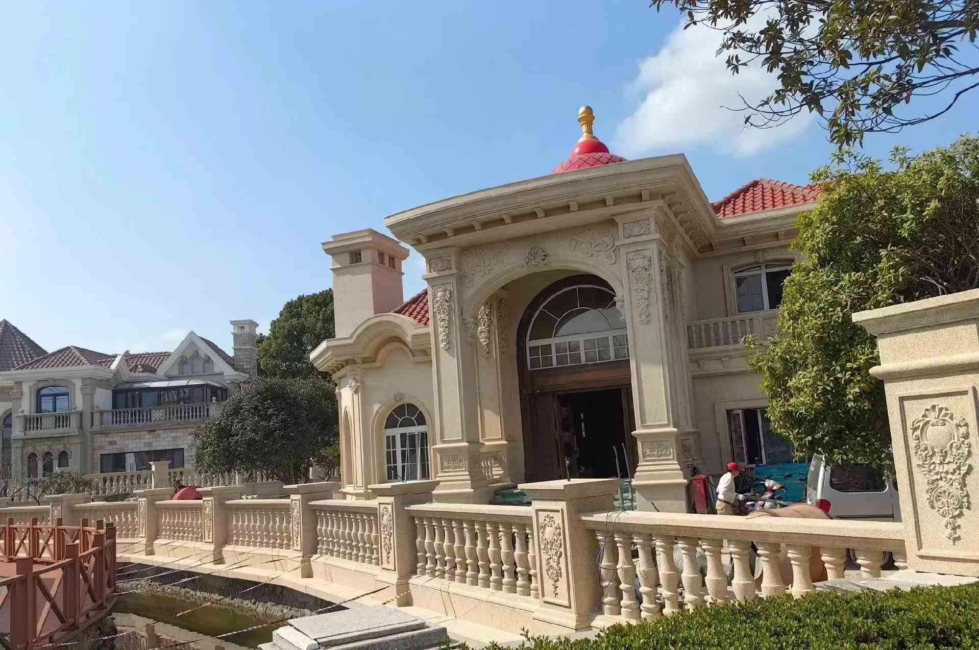 吕梁 黄金麻花岗岩欧式别墅