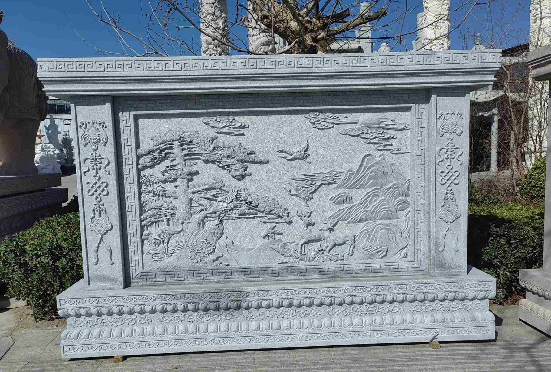 吕梁 芝麻白大型照壁，屏风，影壁